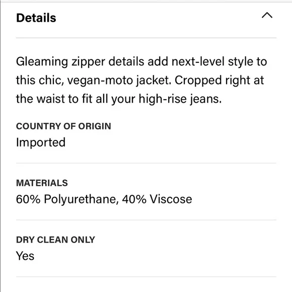 NWT BLANKNYC Faux Leather Moto Jacket, Black - Picture 8 of 12